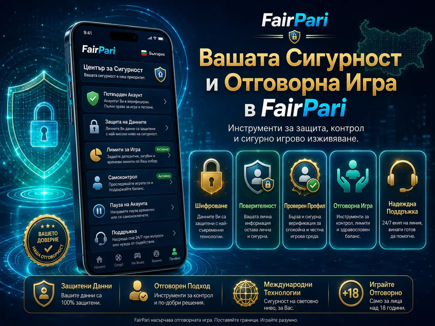 Вашата Сигурност и Отговорна Игра в FairPari
